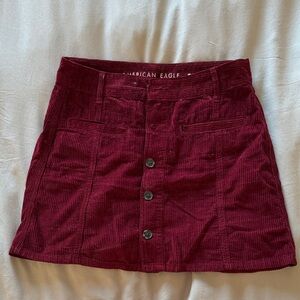 American Eagle Outfitters Women's Mini Skirt - Deep Red